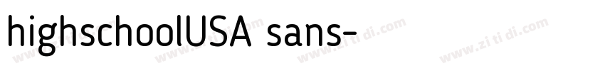 highschoolUSA sans字体转换